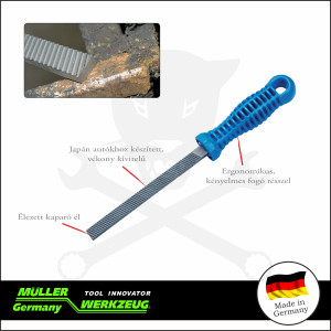 Féknyereg reszelő és kaparó szerszám 2:1-ben keskeny - MÜLLER (MLR-460 202/M)