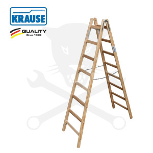 Fa létrafokos állólétra 2x 8 Fokos - STABILO-