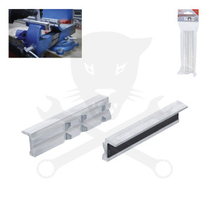 Satuhoz lágy-pofa 125 mm-es betét nélkül 2 db-os - mágneses kivitel BGS