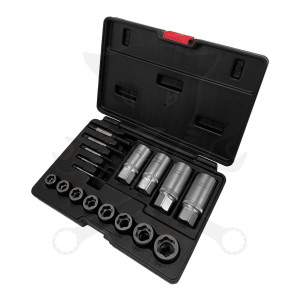 Csavarkiszedő - törtcsavar kihajtó készlet 17 részes - Welzh