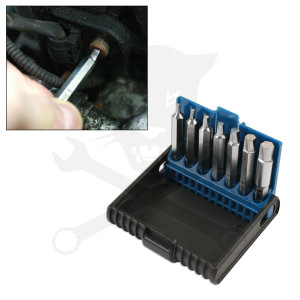 Csavarkiszedő készlet - sérült fejű BKNY imbusz csavarokhoz - 7 db