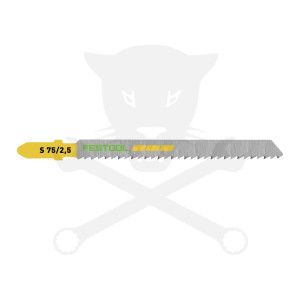 Fűrészlap dekopírfűrészhez, fára 75 mm S 75/2,5/5 - 5db - Festool