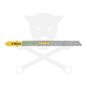 Fűrészlap dekopírfűrészhez, fára 75 mm S 75/2,5/25 - 25db - Festool