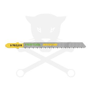 Fűrészlap dekopírfűrészhez, fára 75 mm S 75/2,5 R/5 - 5db - Festool