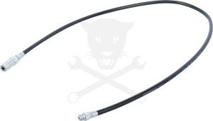 Zsírzócső 30 cm-es M10x1.0-es külső menettel + zsírzófej 1000 mm- BGS