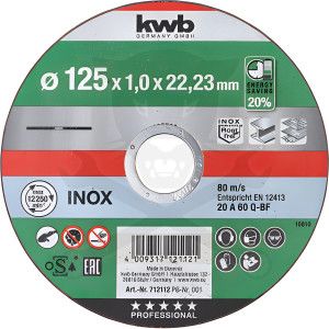Körfűrészlap 125x1.0x22,23 mm - AKKU-TOP Energy Saving - KWB