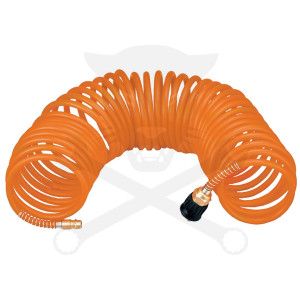 Levegőcső spirál 15 m narancs - szerelt 8 x 5 mm - Polietilén