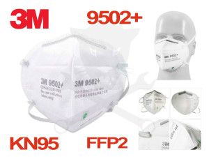 Arcmaszk - szájmaszk 3M - FFP2 - KN95 szelep nélkül - fejpánt RAKTÁRON !