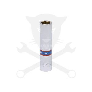 Dugókulcs - crowafej 1/4" 6 lap hosszú 8 mm KingTony