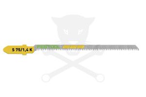 Fűrészlap dekopírfűrészhez, fára 75 mm S 75/1,4 K/5 - 5db - Festool