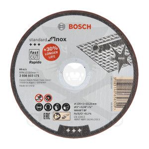 Vágókorong 125x1.0 mm WA 60 T BF - acél és inox - Bosch
