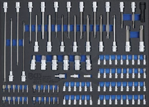 Rátűzőkulcs készlet 104 db-os szerszámos kocsiba habtálcás 3/3 - BGS
