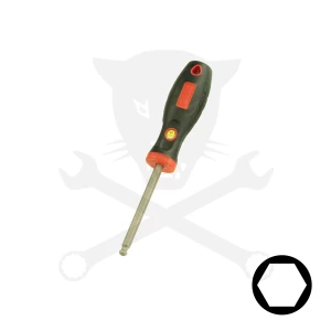 Csavarhúzó imbusz, gömbvégű 7 mm - Genius