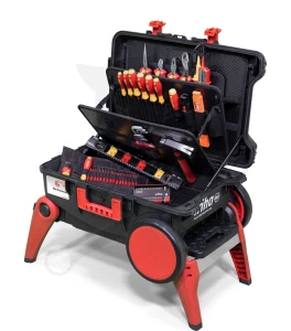 Villanyszerelő 82 db-os gurulós szerszámkoffer XXL4 1000V VDE 45734 (930070104)