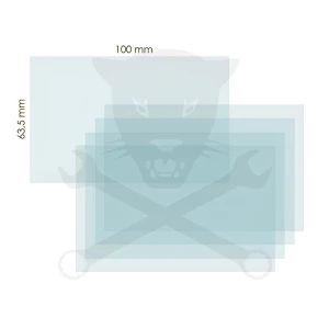 Hegesztő Plexi belső áttetsző 100x63,5 mm - IWELD