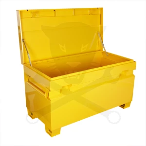 Szerszámos láda, acél, nagyméretű "pick-up" plató láda 1220 mm - sárga