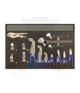 Szerszámkészlet, tálcás 15 db-os - USA SERIES - SP Tools