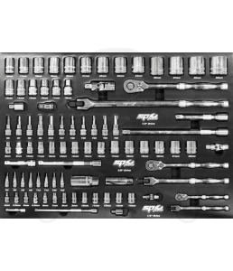 Szerszámkészlet, tálcás 86 db-os - SP Tools