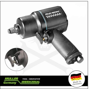 Légkulcs 1/2" 1600 Nm - egykezes működtetés - Fekete - MÜLLER 114