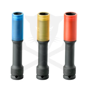 Légkulcsfej készlet 1/2" 3 db-os alufelnihez extra hosszított - Facom