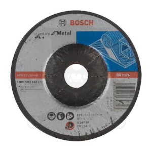 Tisztítókorong INOX 125x6.0 gekr A 24 P BF -acél- Bosch (2.608.603.182)