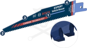 Fűrészlap kardfűrészhez, fém/üveg 150 mm 8 T / S 957 CHM- Bosch