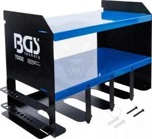 Szerszámtartó fali polc Max:30 kg- 2 polcos -