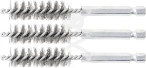 Motor-hengerfej furat tisztító kefe 1/4" - 14 mm 3db/cs - BGS