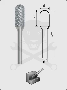 Turbómaró 6 x 16 mm hengeres forma, gömbvégű, WRC 0616/S6 MX