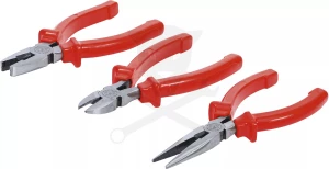 Fogó készlet 3 db-os - kombi, oldalcsípő, félkerek 150 mm - BGS