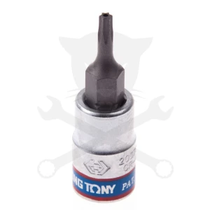 Rátűzőkulcs - crowa+bit 1/4" torx, furatos TPX40 - King Tony