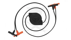 Multiméter-hez kábel-mérőzsinór szett, banándugóhoz, visszacsévélős 1m