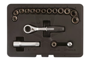 Dugókulcs készlet átmenő csavarokhoz 6 lapú "AllDrive" 29 db-os