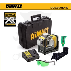 Szintezőléz, keresztlézer ZÖLD 10.8V IP65 360° - DeWalt