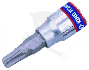 Rátűzőkulcs - crowa+bit 1/4" torx T10 - King Tony