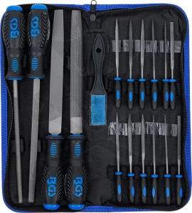 Reszelő készlet 17 db-os - műhely + tűreszelők - BGS