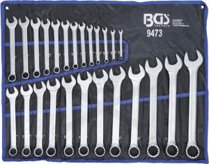 Csillag-villáskulcs készlet 25 db COLOS /SAE-Inch/ méret: 1/4" - 1.1/4" BGS