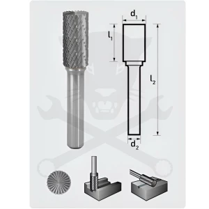 Turbómaró 10 x 20 mm hengeres, homlokfogazással, ZYAS 1020/S6 MX
