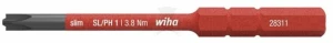 Szigetelt VDE 1000 V-os SlimBit electric bit hegy SL/PZ2x75 Wiha