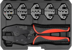 Fogó, krimpelő fogó készlet cserélhető pofákkal 0,5-16 mm2 -