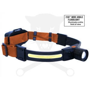 Szerelőlámpa - Fejlámpa LED COB Multifunkc. 2:1 akkus USB +szenzor -SP