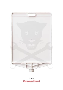 Információs tábla 35 x 41 cm - négyszögletű - feliratozható - Evelux