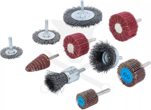 Drótkorong és lamellás körkrfe készlet - csapos - BGS