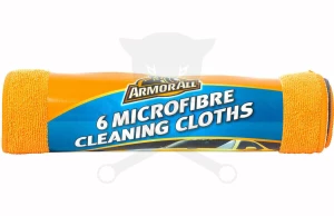 Törlőkendő - Mikroszálas 6 db 30 x 30 cm Narancssárga - mosható