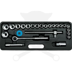 Dugókulcs készlet 1/2" 6 lap 8-30 mm 24 db-os -