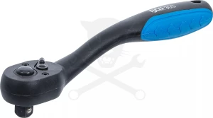 Crowa racsnis kulcs 3/8" 72 fogú, irányváltós, műanyag bevonattal - BGS