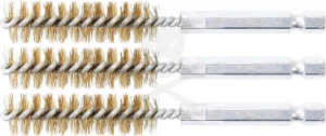 Motor-hengerfej furat tisztító kefe 1/4" - 13 mm 3db/cs - BGS