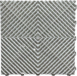 Műhelypadló - SwissDeck RibDeck Classic 33x33cm Arctic White RAL9003