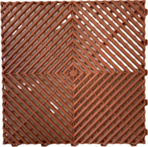 Műhelypadló - SwissDeck RibDeck Classic 33x33cm Terra Cotta RAL8023