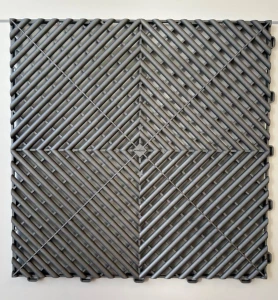 Műhelypadló - SwissDeck RibDeck Classic 33x33cm Pearl Grey RAL9007